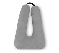 Kioball Coussin de voyage pour enfants, coussin de voyage multifonction en forme de U, support de siège arrière et corps (gris)