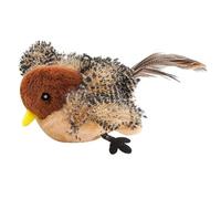Kioball Jouet Électronique pour Chat en Forme de Moineau Interactif, Jouet Sonore de Simulation D'Oiseau, en Peluche pour et Animaux de Compagnie, Taquins pour Chatons