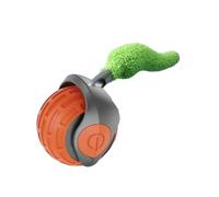 Kioball Jouet Interactif pour Chat de Nouvelle Génération Jouet D'Intérieur Intelligent et Interactif pour Chat Balle à Mouvement Automatique avec Queue Orange