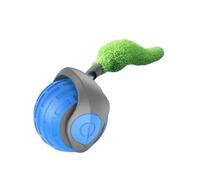 Kioball Jouet Interactif pour Chat de Nouvelle Génération, Jouet D'Intérieur Intelligent et Interactif, Balle à Mouvement Automatique pour Chat avec Queue, Bleu
