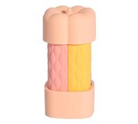 Kioball Lot de 4 Bouteilles Portables Anti-Fuites en Silicone - Contenants de Liquide Rechargeables et Compressibles pour Lotion Rose Clair