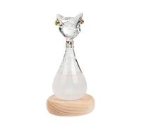 Kioball Prédicteur de Tempête Anderson Cat Baromètre Prévisionniste Station Météo Nuage Tempête Crystal Prévisions Météo Bouteille A