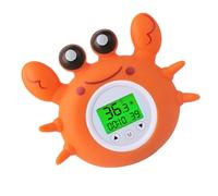 Kioball Thermomètre de Bain pour Enfants avec Température, Affichage Rétroéclairé Tricolore, Fahrenheit et Celsius, Jouet de Bain Flottant de Sécurité