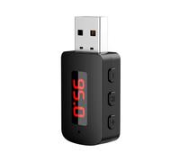 Kioball Voiture Bluetooth 5.4 Aadaptateur FM USB Émetteur Récepteur Appel Mains Affichage LED Automatique Audio Musique Récepteur sans
