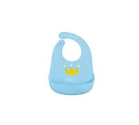 kiokids 1619 - bavoir en silicone enroulable, Unisexe, Couleur Bleu
