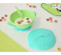 Kiokids - D/Bl. Set Cuenco Anti-Vuelco Y Cuchara Azul, 1625