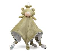 KIOKIDS Doudou Dinosaure pour bébé Couverture d'attachement douce avec tête en peluche Convient dès la naissance Stimule l'affection et la sécurité Idéal pour dormir, calmer et câliner Lavable