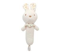 KIOKIDS | Hochet en peluche lapin pour bébé | Stimule les sens avec douceur et son | Idéal dès la naissance | Facile à saisir par les petites mains | Design unisexe et lavable | Premier jouet S