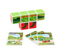 Kiokids Puzzle Magnétique Avec Cartes D'activité 6 Pièces