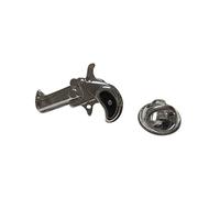 Kiola Designs Noir et Argent Tonique à la Main Épinglette de Pistolet