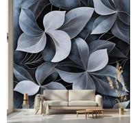 Kioldoq Papier Peint Chambre Adulte Motif Fleur, Stickers Meuble Floral Botanique, Papier Peint Intissé Plante Fleuri Vinyle Autocollant Pour Salon Porte Placard Décoration Murale 250x175 cm