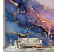 Kioldoq Papier Peint Chambre Adulte Peinture Fluide, Stickers Meuble Marbre Esthétique, Papier Peint Intissé Moderne Esthétique Vinyle Autocollant Pour Salon Porte Placard Décoration Murale 360x250 cm