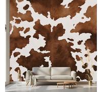 Kioldoq Papier Peint Panoramique Imprimé Vache, Stickers Meuble Animaux Cowboy, Papier Peint Autocollant Western Rural Autocollant Meuble Pour Salon Chambre Decoration Cuisine 450x315 cm