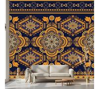 Kioldoq Papier Peint Panoramique Tribal Ethnique, Stickers Meuble Geometrique Hexagone, Papier Peint Autocollant Exotique Autocollant Meuble Pour Salon Chambre Decoration Cuisine 100x70 cm