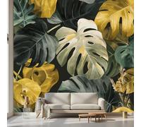 Kioldoq Papier Peint Panoramique Tropical Monstera, Stickers Meuble Motif Feuilles, Papier Peint Autocollant Motif Feuilles Autocollant Meuble Pour Salon Chambre Decoration Cuisine 100x70 cm