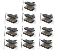 KiooS 10/20 Paires de Plaquettes de Frein à Disque en résine for vélo, compatibles avec B01S MT200 M400 M375 M395 M446 M485 M486 M416 Deore M515 M525 pièce de Frein(10 Pairs)