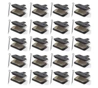 KiooS 10/20 Paires de Plaquettes de Frein à Disque en résine for vélo, compatibles avec B01S MT200 M400 M375 M395 M446 M485 M486 M416 Deore M515 M525 pièce de Frein(20 Pairs)
