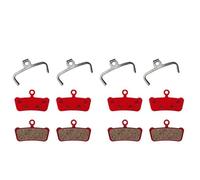 KiooS 4 Paires de Plaquettes de Frein à Disque en résine/céramique/Tout métal/Fit pour Guide RSC/RS/R Avid XO E7 E9 Trail VTT plaquette de Frein hydraulique pièce de Frein(4 Ceramic)