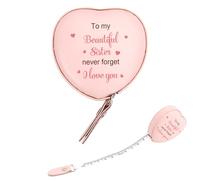 Kiopdse Mètre ruban à mesurer pour sœur, cadeau d'anniversaire, de Noël, de grande sœur, de la part des frères pour 21, 30, 40e anniversaire, Saint-Valentin, remise de diplôme, cadeau de Noël