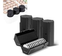 Kiorafoto (4pcs Set CR2032 boîte de Batterie, Mise à Niveau Bouton de Stockage de Support de Batterie pour 48X CR2032/CR2025/CR2016 Bouton Rond boîte de Batterie