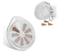 Kiorafoto Boîtier pour Piles de Taille 312, boîtier Portable et Fin pour Aides auditives, pouvant contenir 8 Piles de Taille 312 A312 P312 312A PR41 P13 P10 LR41 (Piles Non incluses)-Transparent