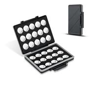 Kiorafoto Étui de rangement pour piles bouton 2024 pour 30 piles boutons, résistant à l'eau, anti-choc, boîte de rangement pour piles bouton CR2032 CR2025 CR2045 CR2016 (piles non incluses)