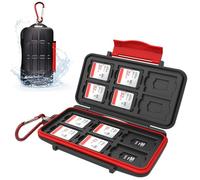 Kiorafoto Étui pour cartes mémoire 12+12 cartes TF Micro SD, étanche et résistant