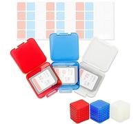 Kiorafoto Lot de 24 étuis en plastique transparent multicolore pour 24 cartes SD SDXC SDHC - Boîte de rangement standard transparente avec étiquettes