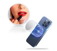 Kiorafoto Miroir d'avion à selfie magnétique pour iPhone 17 Air 16 15 14 13 12 Pro Max Plus pour étui de téléphone Mag-Safe - Miroir de maquillage fin pour selfies, vlogging en streaming, blanc