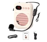 Kioriur 8WVoice Amplifier - Amplificateur de Microphones filaires pour Professeur, amplificateur de Casque Portable | Système de sonorisation Portable avec Batterie 1200ma, avec sans Fil, Haut-p