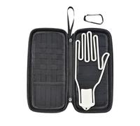 Kioriur Étui de protection pour accessoires de golf, porte-gants de golf portable, grande capacité, accès rapide, organiseur de caddie de golf propre et organisé pour les amateurs de golf, Noir ,