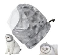 Kioriur Muselière anti-morsure respirante pour chaton - Sac de retenue réglable pour le toilettage des chats, fournitures pour le bain, les injections, la coupe des ongles