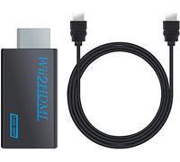 kiorziesk Wii vers HDMI Adaptateur Wii Convertisseur HDMI Wii2hdmi 1080p Pal/ntsc Entrée Et Sortie Vidéo Et Audio 3,5mm Mario Motion Dance Sport Wii U Capteur