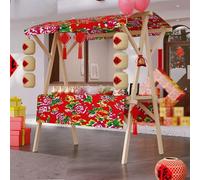 Kiosque en bois for la vente de hot-dogs, chariot de vendeur mobile pliable et portable avec auvent, présentoir for marchés de producteurs, centres commerciaux, kiosques de vente au détail, salons pro