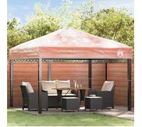 vidaXL Housse de remplacement pour gazebo transparent – imperméable, durable – 300 x 300 x 26 cm