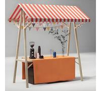 Kiosque mobile portable pour la restauration de rue, présentoir de marché en bois pour la vente de collations, de bonbons et de jouets, kiosque mobile pour la restauration de rue E-150*60*200cm