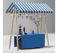 Kiosque mobile portable pour la restauration de rue, présentoir de marché en bois pour la vente de collations, de bonbons et de jouets, kiosque mobile pour la restauration de rue C-150*60*200cm