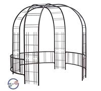 Kiosque Premium Tube carré 25 265x250 cm Fer Vieilli - Made in France