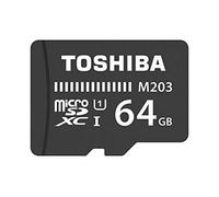 Kioxia 64GB M203 MicroSD Class 10 U1 100MB/s with Adapter, Black