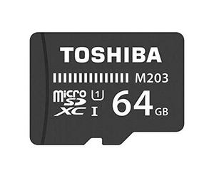 Kioxia 64GB M203 MicroSD Class 10 U1 100MB/s with Adapter, Black