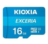 Kioxia EXCERIA - Carte mémoire flash (adaptateur SD inclus(e)) - 16 Go - UHS-I U1 / Class10 - microSDHC UHS-I G