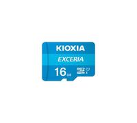 Kioxia Exceria Carte Mémoire Micro SD 16 Go avec Adaptateur 100 Mo/s Bleu