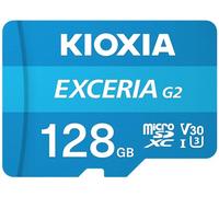 Kioxia Exceria G2 MicroSDXC 128GB UHS-III U3 A1 V30 Clase 10 + Adaptador SD