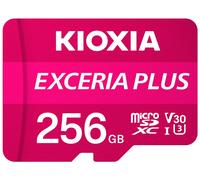 Kioxia EXCERIA PLUS Carte microSDXC 256 GB A1 Application Performance Class, UHS-I, v30 Video Speed Class Standard de puissance