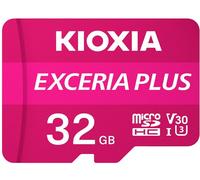 Kioxia EXCERIA PLUS Carte microSDHC 32 GB A1 Application Performance Class, UHS-I, v30 Video Speed Class Standard de puissance A1, résistance aux chocs, étanche