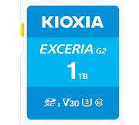 Kioxia Carte SD EXCERIA G2 1 To – Classe V30, 50 Mo/s écriture – Bleu