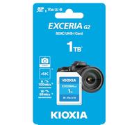 Kioxia Carte SD EXCERIA G2 1 To – Classe V30, 50 Mo/s écriture – Bleu