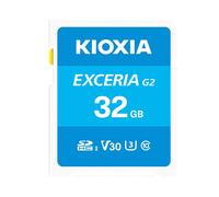 Kioxia LNEX2L032GG4 Carte MicroSDHC 32 Go UHS-I Classe 10 U3 V30 Lecture 100 Mo/s Écriture 50 Mo/s Protection ESD, Surchauffe et Rayons X