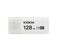 Kioxia TransMemory U301 - Clé USB 128Go, USB-A 3.2 Gen 1, Boîtier Blanc, Dimensions 51.4x21.4x8.4mm, Température de Fonctionnement 0-50°C
