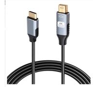 Kioylmo USB-C vers Mini DisplayPort DP, 4K/60Hz, 1.8m Câble USB Type-C Mâle vers Mini DisplayPort, Dynamic HDR, Full HD, Plug & Play, Adaptateur Unidirectionnel pour MacBook, iPad Pro